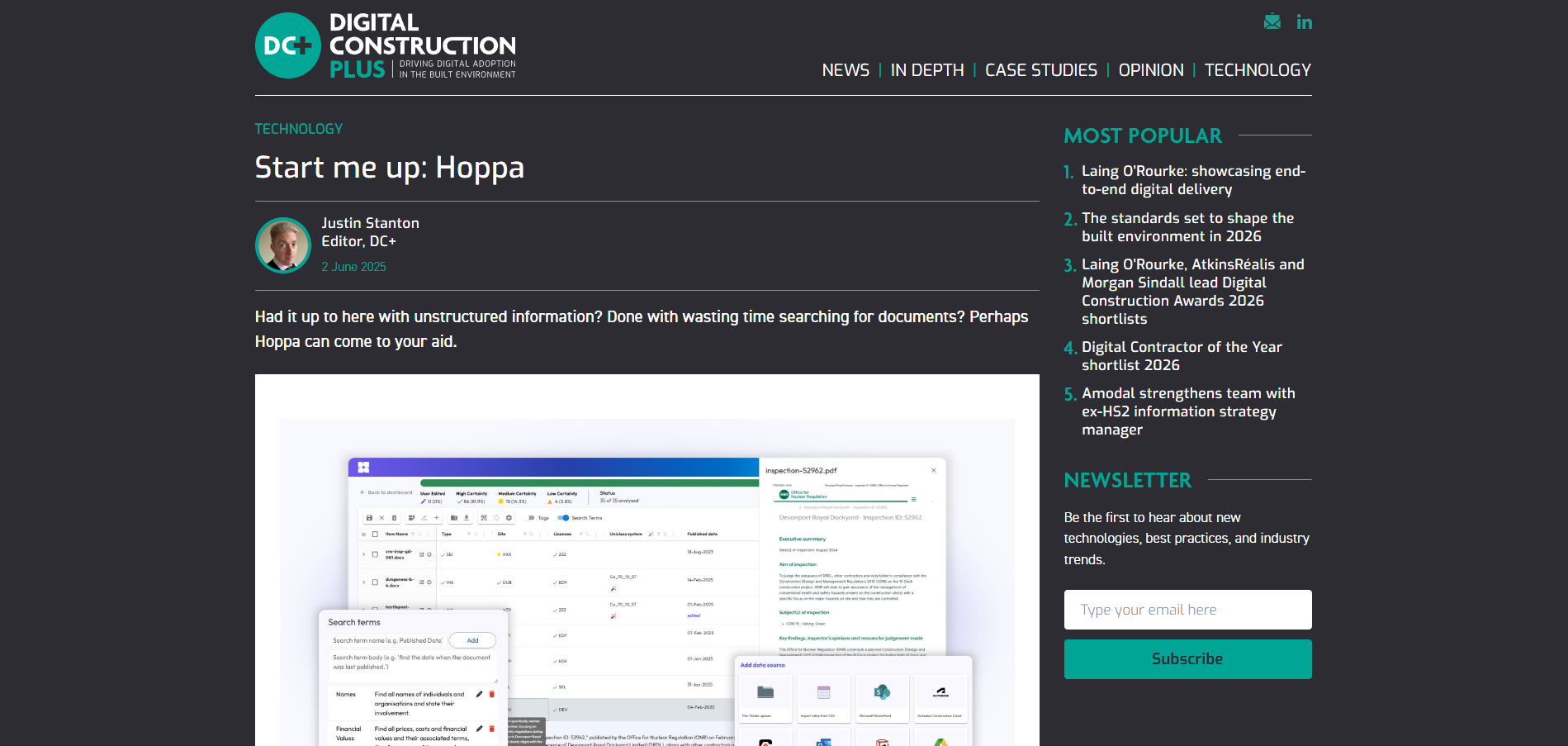 Start me up: Hoppa CEO Sam speaks to Digital Construction Plus
